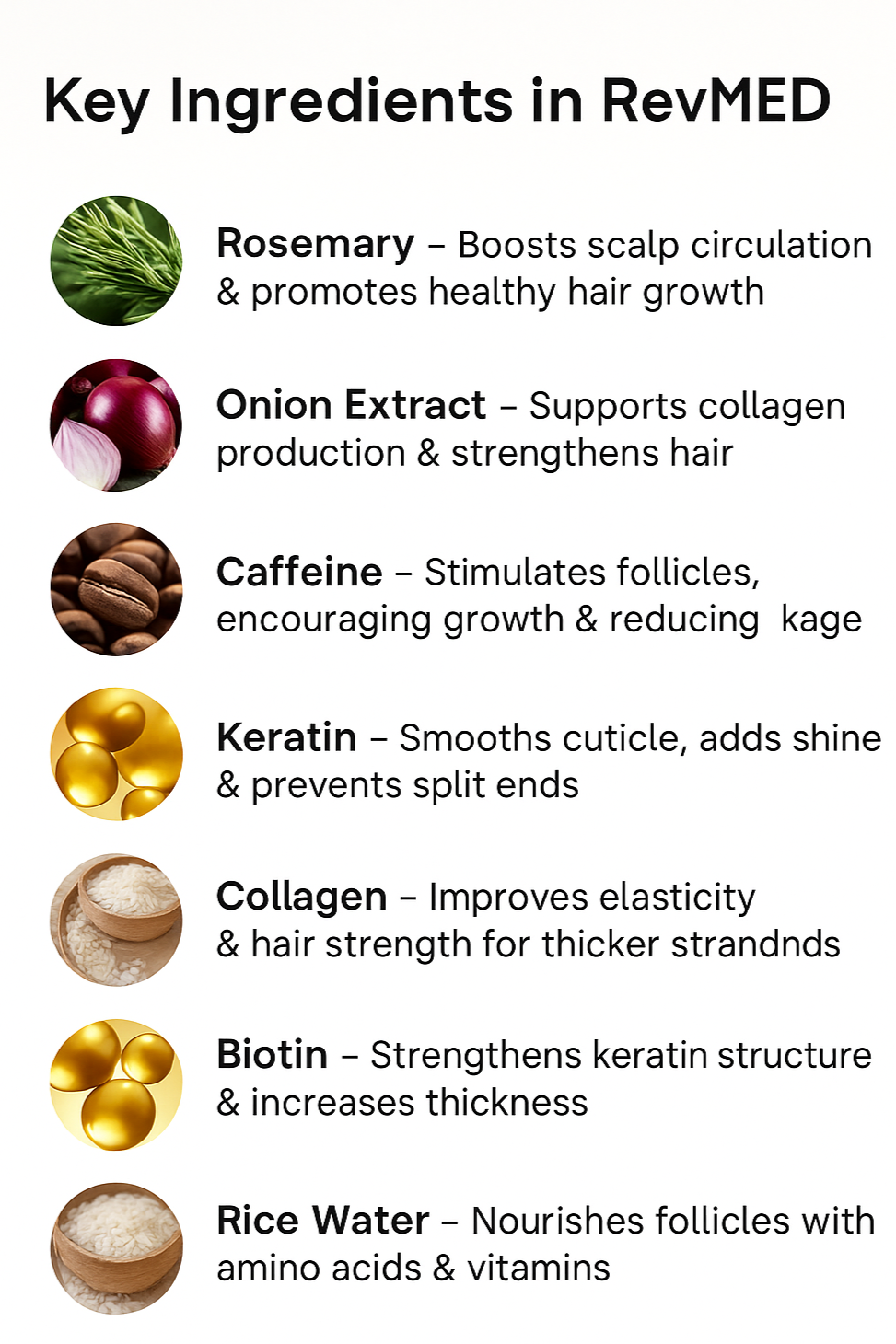 REV MED | Hair Growth Serum – Biotin Infused | 1.7 fl oz (50 mL)